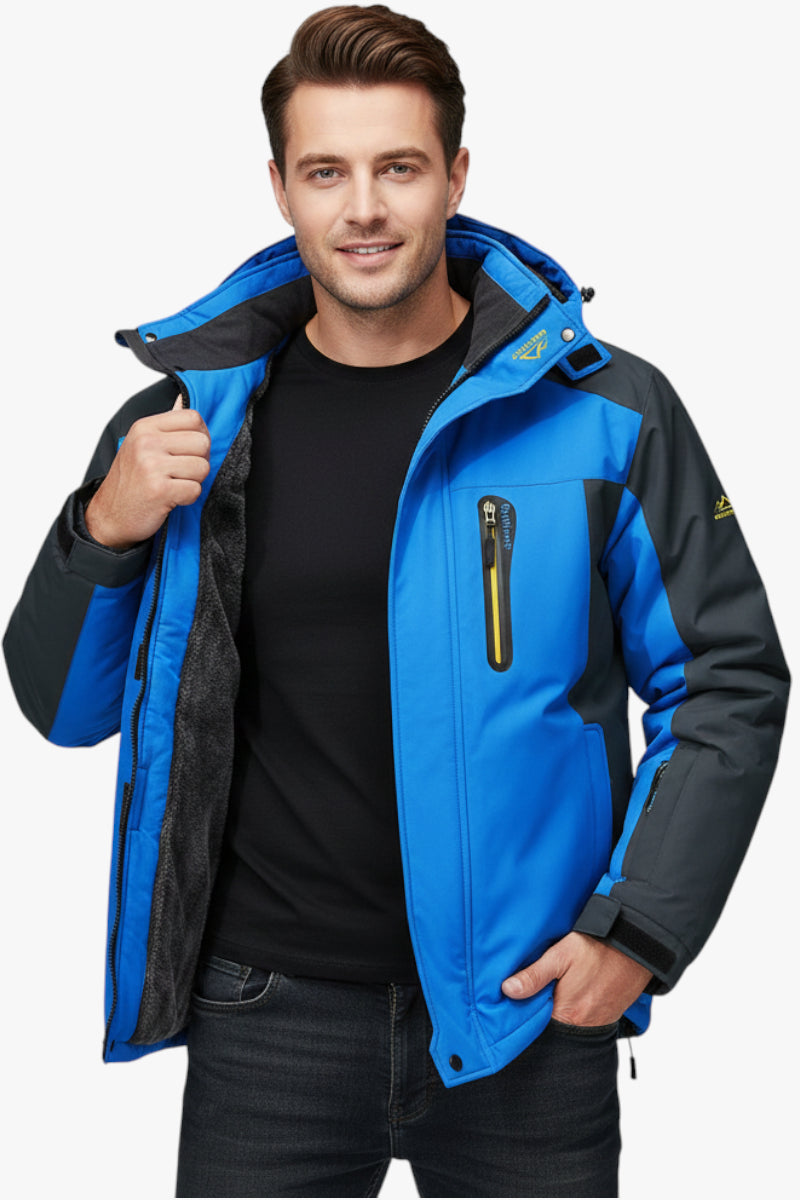 Herren Winter Jacke mit wasserdichter Oberfläche und winddichter Funktion