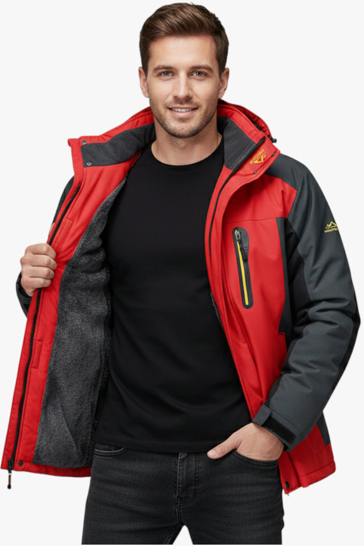 Herren Winter Jacke mit wasserdichter Oberfläche und winddichter Funktion