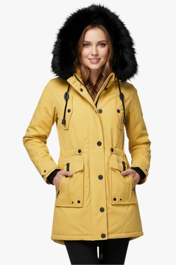 Damen Winter Parka mit Kapuze und Warme