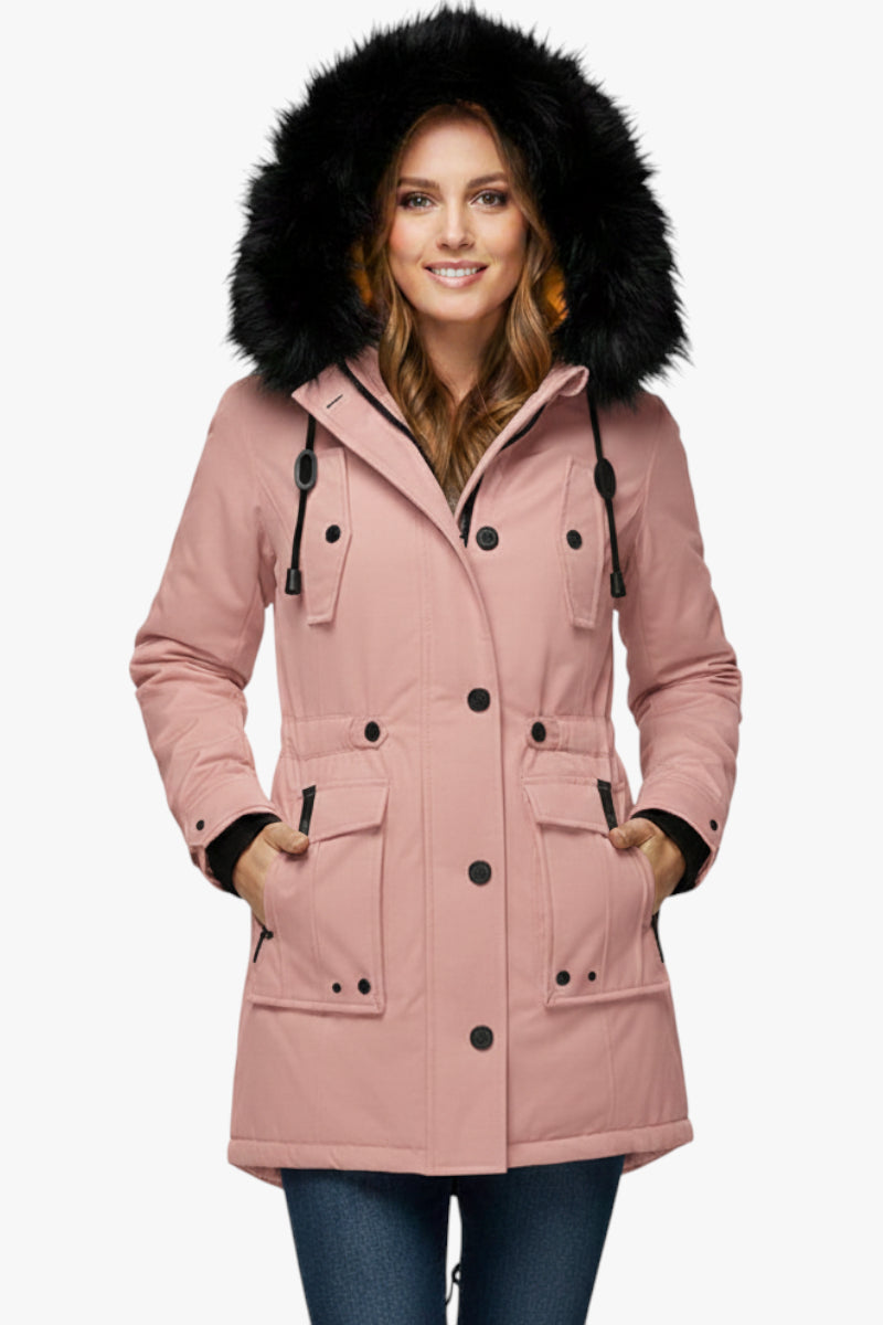 Damen Winter Parka mit Kapuze und Warme
