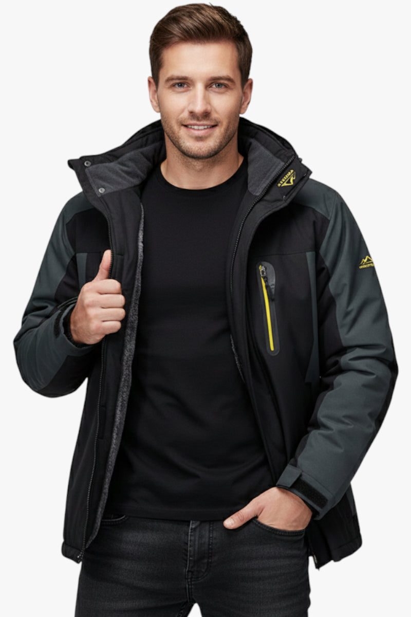 Herren Winter Jacke mit wasserdichter Oberfläche und winddichter Funktion