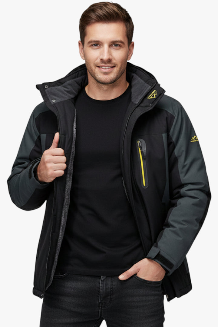 Herren Winter Jacke mit wasserdichter Oberfläche und winddichter Funktion