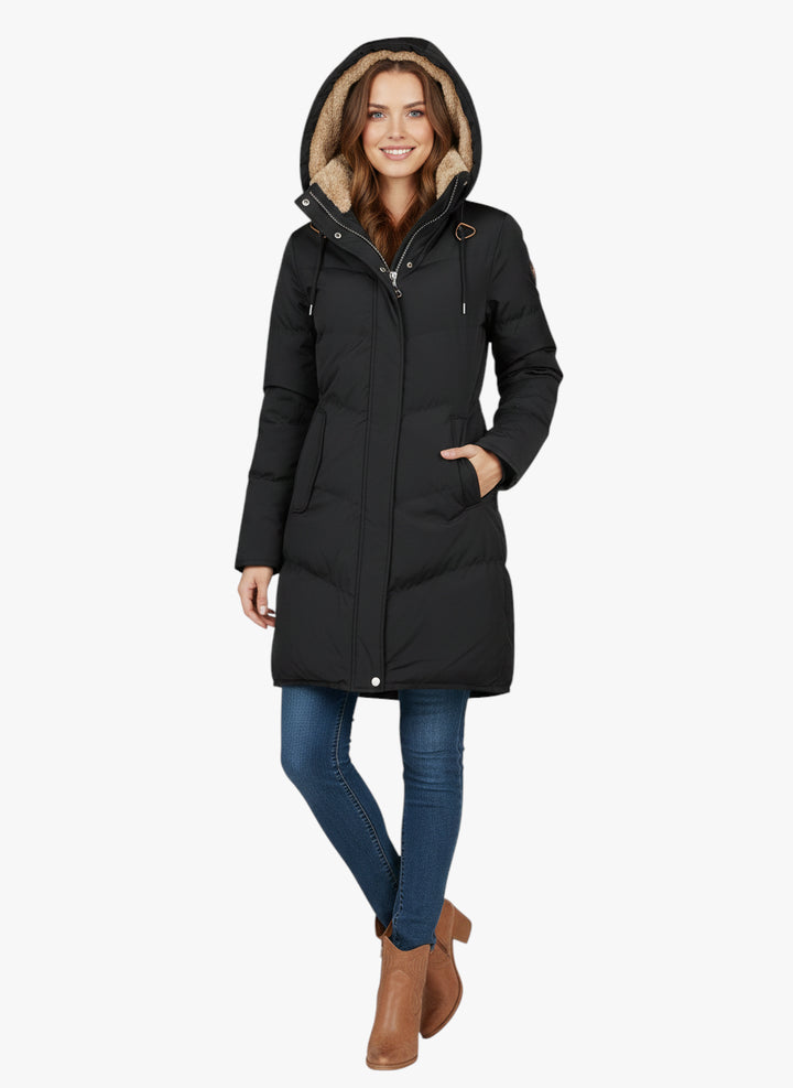 Damen Winter Jacke mit Kapuze und Warme