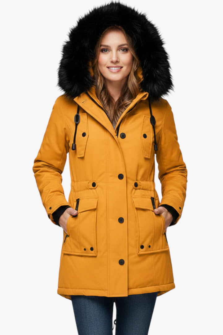 Damen Winter Parka mit Kapuze und Warme